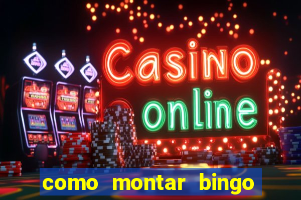 como montar bingo brinquedos toia